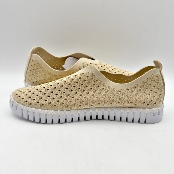 IIse Jacobsen Tulip 139 Slip-On Loafer Size US 7 EU 37 Tan Cushioned EUC - Picture 8 of 14